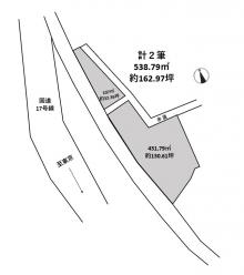 高崎市並榎町（1400万円）土地の区画図1