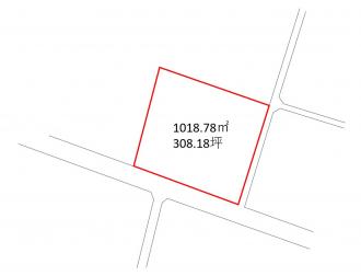 高崎市若田町（1500万円）土地の区画図1